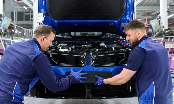 BMW i3 Neue Klasse de présérie sur la ligne d’assemblage de l’usine de Munich