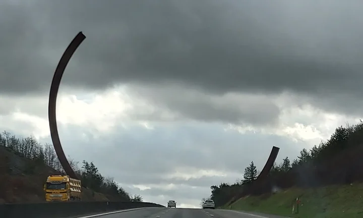 Autoroute E411 en Belgique sur l’itinéraire de l’aire de Wanlin