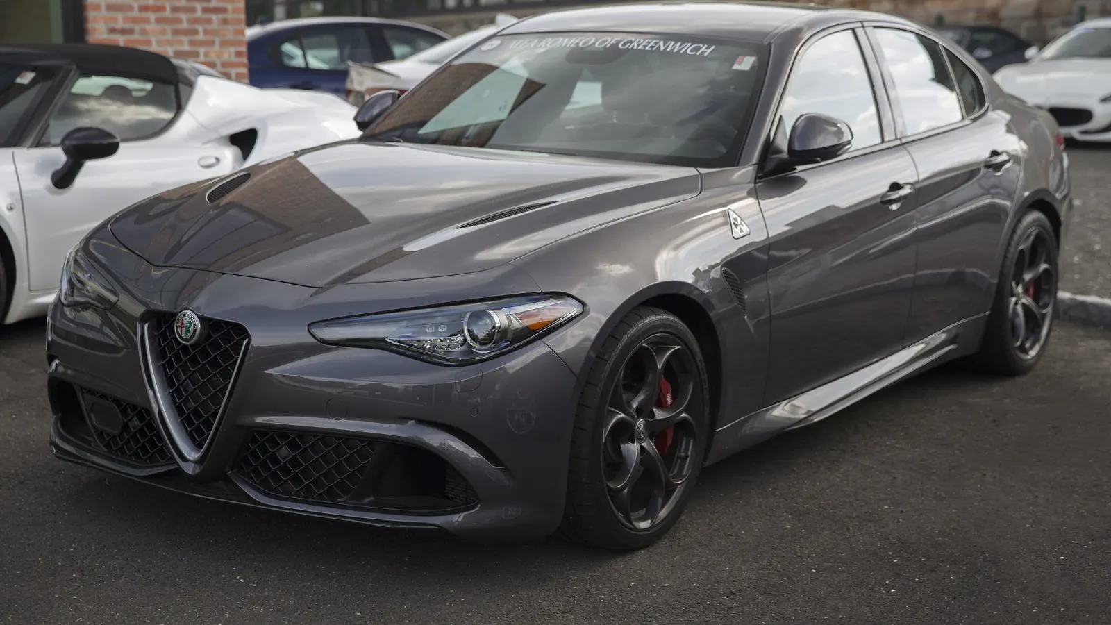 Photo réelle d’une Alfa Romeo Giulia illustrant le guide d’achat belge