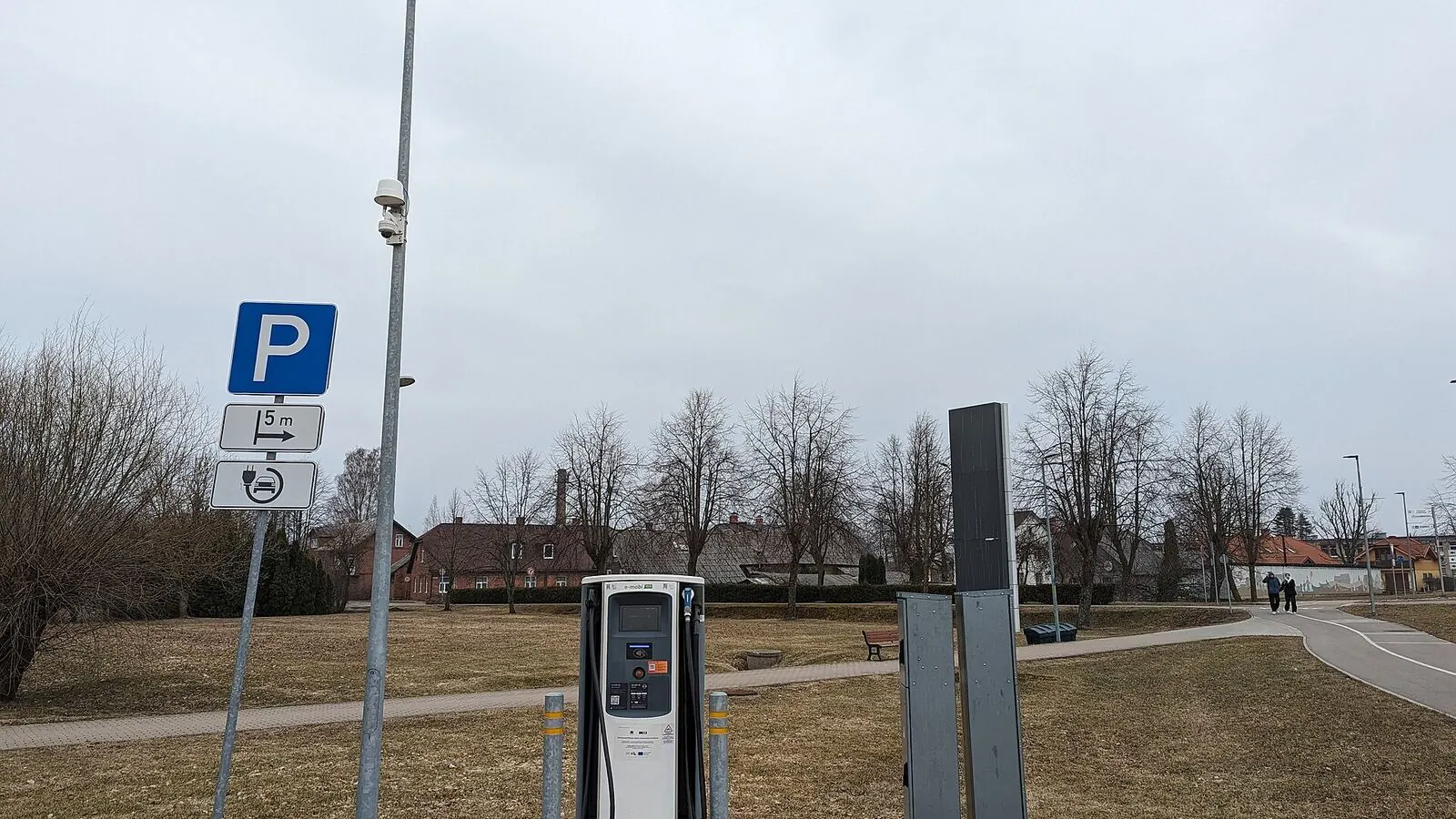 Voiture électrique réelle photographiée près d’une borne de recharge pour « Bornes de recharge en Flandre: Infrastructure, coûts et applications utiles »