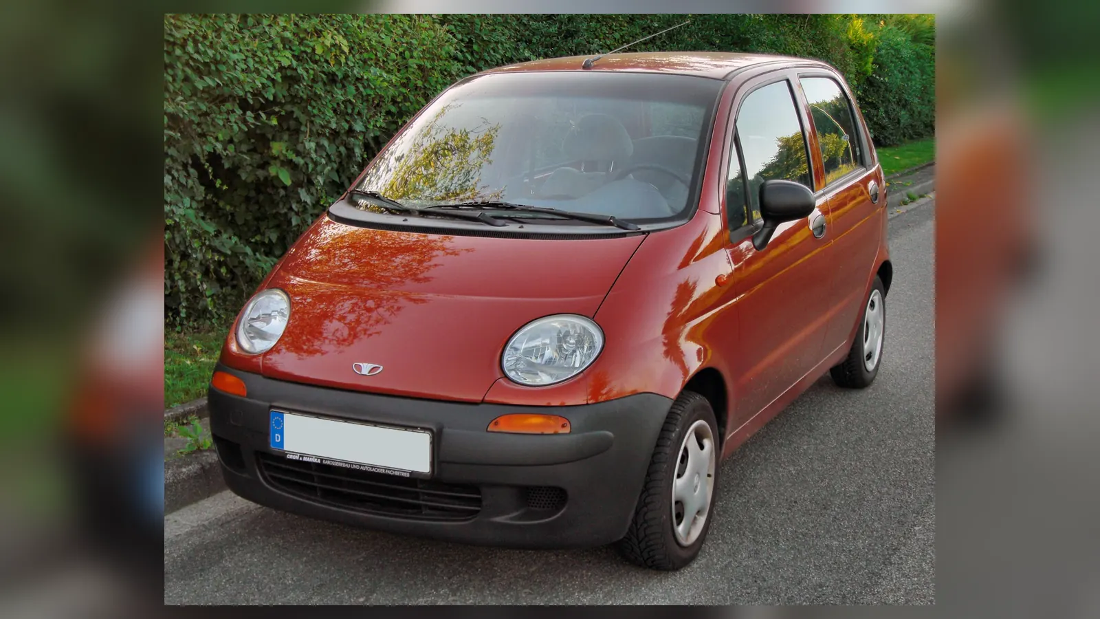 Photo réelle d’une Daewoo Matiz illustrant le guide d’achat belge