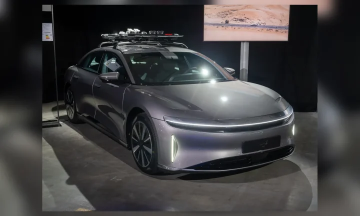 Photo réelle d’une Lucid Air illustrant le guide d’achat belge