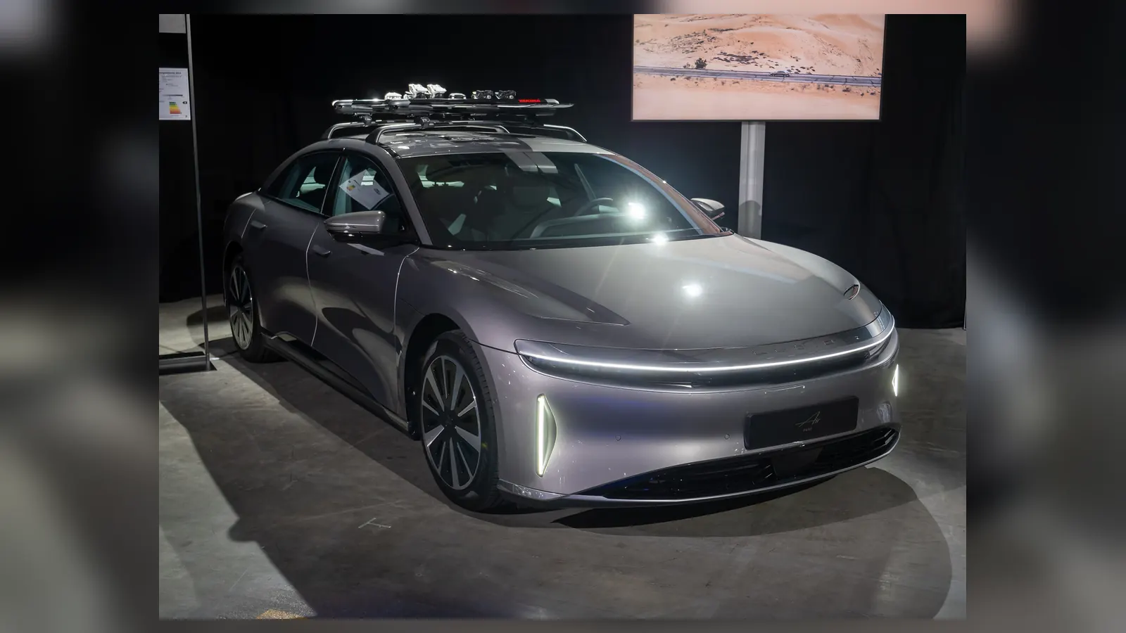 Photo réelle d’une Lucid Air illustrant le guide d’achat belge