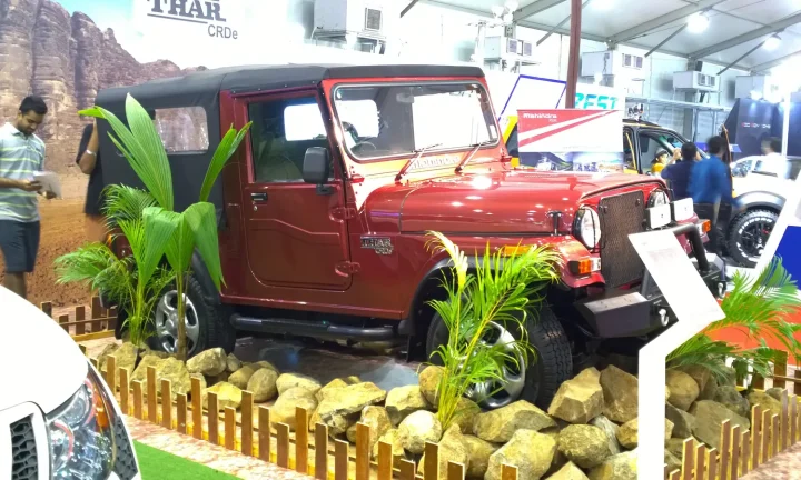 Photo réelle d’une Mahindra Thar illustrant le guide d’achat belge