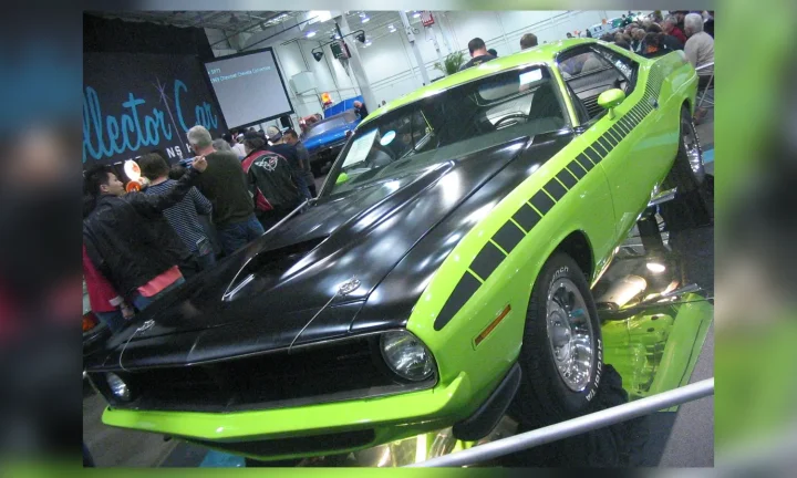 Photo réelle d’une Plymouth Barracuda illustrant le guide d’achat belge