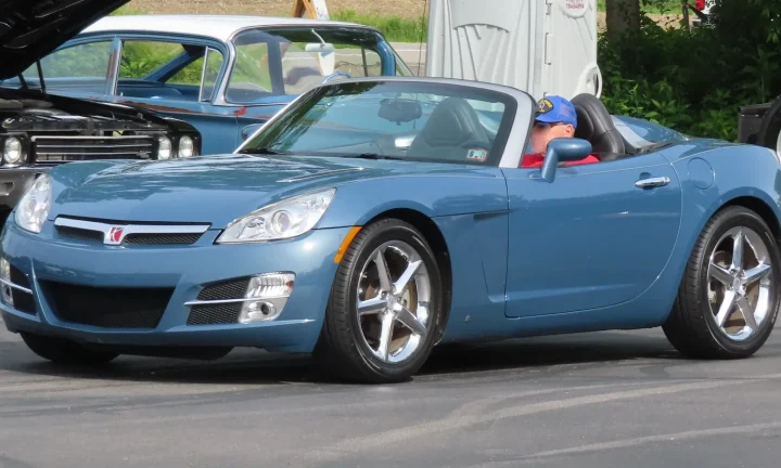 Photo réelle d’une Saturn Sky illustrant le guide d’achat belge