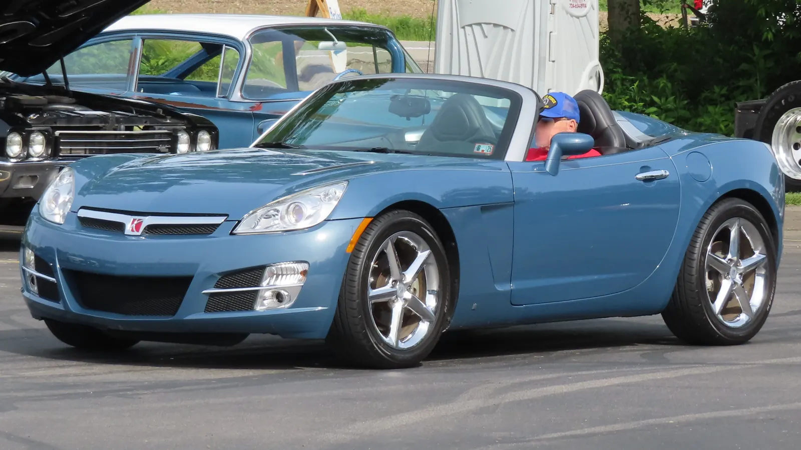 Photo réelle d’une Saturn Sky illustrant le guide d’achat belge