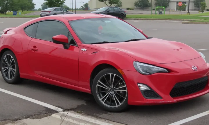 Photo réelle d’une Scion FR-S illustrant le guide d’achat belge