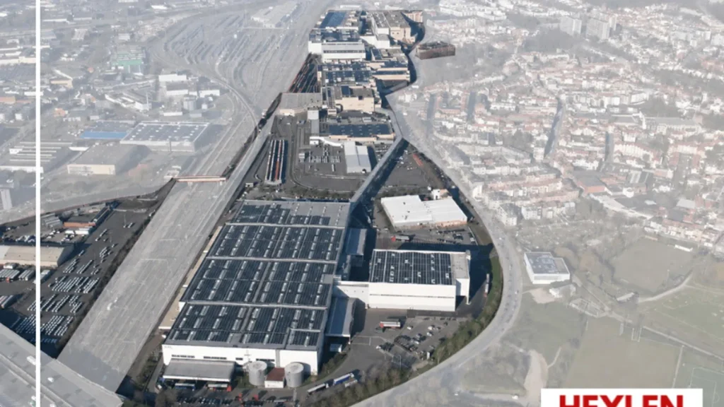 Vue aérienne de l’ancienne usine Audi Brussels à Forest