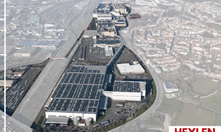 Vue aérienne de l’ancienne usine Audi Brussels à Forest