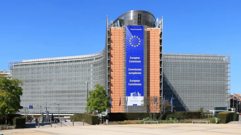 Le Berlaymont dans le quartier Schuman à Bruxelles